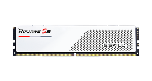 G.Skills Ripjaws S5 32GB (2x16GB) DDR5 PC5-44800 5600MHz CL36-36-36-76 1.20V Intel XMP 3.0 gaming ram memory - white G.Skills Ripjaws S5 32GB (2x16GB) DDR5 PC5-44800 5600MHz CL36-36-36-76 1.20V Intel XMP 3.0 gaming ram memory - white
